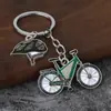 Venda Direta da Fábrica Moda Transfronteiriça Dinâmica Pequena Bicicleta Chaveiro Metálico Pingente Estudante Bicicleta Pequeno Presente Pingente