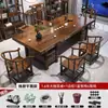 Nueva Combinación de Sillas Estilo Chino Mesa de Té Zen para el Hogar Mesa de Té para Oficina Escritorio de Té Conjunto Completo Integrado
