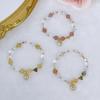 Cristal de Fresa para el Cabello Cristal para el Cabello Pulsera de Mariquita Pequeña Pulsera de Cristal Amarillo de la Suerte para el Cabello Pulsera de Regalo para Mujer Regalo de Cumpleaños para Novia