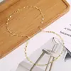 Cadena de labios de plata de ley S925 collar cadena para clavícula de alta gama para mujer cadena de baldosas cadena fina lisa fabricantes directos