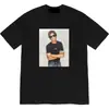 Camiseta Malcolm X 25Ss Marca Trendy Europea y Americana Foto de Personaje Camiseta de Manga Corta Algodón Puro para Hombre y Mujer Manga Media Pareja