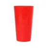 Copo Colorido Empilhável 330ML Jogo Interativo Copo Dançante Moda Boca Larga Plástico Cerveja Suco Bebida Copo
