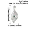Accesorios de Colgante de Estrella de Cuatro Puntas de Acero Inoxidable Se Pueden Incrustar con Diamantes, Colgantes Tridimensionales, Collares, Pulseras, Llaveros de Bricolaje, Accesorios de Joyería
