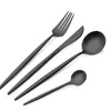 Fabricante Original Aço Inoxidável 304 Talheres Estilo Ocidental Português Faca de Bife, Garfo, Colher Conjunto de Quatro Peças Transfronteiriço com Imposto Incluído