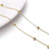 Cadena grande de cobre con cuentas de posicionamiento, cadena de acabado, cadena de extensión, accesorios de bricolaje hechos a mano, pulsera, collar, cadena para teléfono móvil.
