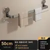 Toallero con ventosa para inodoro, estante de almacenamiento sin perforaciones, colgante de pared, barra individual, estante de almacenamiento para toallas de baño para baño e inodoro, barra para colgar