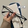 Tecnologia da marca Chaozhou Armação de meia armação masculina para miopia Armação de óculos de grau masculino com lente de aumento disponível Armação de óculos de luz plana e grande