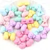 Pasador de Pelo de Pajarita Accesorios de Resina para Manualidades Accesorios para Niños Accesorios Accesorios para el Cabello de Pajarita Banda de Goma Material de Pegamento Cremoso para Manualidades