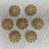 Acessórios de cabelo estilo coreano em liga diy para celular beleza laço flor de liga de pérola placa fivela de diamante acessórios de metal de pérola diy