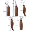 Herramienta de tallado de fábrica, cuchillo de carpintero, cuchara de excavación, cuchillo manual para cortar madera, cuchillo de madera, cuchillo raspador, machete, herramienta de recorte, traje
