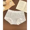 Colecionador Fofo~Cueca Boxer Feminina Sem Costura Estilo Japonês, Algodão Puro, Gancho Estendido, Shorts de Quatro Cantos que Moldam o Corpo Feminino