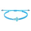 Pulsera de la Amistad Transfronteriza Estilo Bohemio Pulsera de Color Sólido Pareja Estilo Étnico Cruz Cuerda de Mano Ajustable