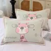 Funda de almohada de algodón puro con botones a presión, una sola pieza, adecuada para almohadas de jardín de infancia y de estudiante, 35* Algodón de gasa para niños