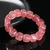 Jingde Jewelry Pulseira de Feijão Doce de Cristal Morango Natural Presente para Casal Joia de Alto Padrão que Realça o Branco Venda Quente Transfronteiriça Atacado