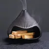 Cerámica Incienso Montaña Fuji Chimenea Pequeña Cedro Salvia Estufa de Aromaterapia Madera Sagrada Quemador de Incienso Purificador Adornos de Atmósfera para el Hogar