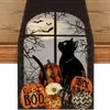 Nuevo Camino de Mesa de Halloween de Amazon con Diseños de Calabaza, Calavera y Fantasma para Decoración de Mesa de Comedor y Mesa de Café en Casa