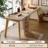 Mesa de Caligrafía Escritorio para el Hogar Patas de Madera Maciza Nuevo Estilo Chino Mesa de Estudios Chinos Mesa para Caligrafía y Pintura Mesa de Aprendizaje de Caligrafía con Pincel Escritorio Mesa de Escritura