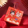 Caja de Dulces para Boda China Caja de Regalo Creativa para Boda Bolsa de Regalo Souvenir Caja de Dulces Festiva Roja Caja de Regalo