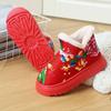 Zapatos Cálidos Engrosados de Otoño e Invierno Zapatos de Algodón para Muebles de Interior Zapatos de Algodón con Forro de Felpa de Flor Grande para Parejas Zapatillas de Algodón con Suelas Blandas de Goma