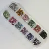 Novo conjunto de joias para unhas quentes transfronteiriças uma variedade de brocas de formato especial pentagonal broca olho de cavalo 12 cores em estoque