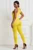 Ropa ajustada para mujer de talla estándar europea y americana de Aliexpress, Amazon, Ebay con bajo grande con volantes, sin mangas, sexy, mono