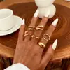 Joyería popular transfronteriza europea y americana, anillo de oro nuevo, diseño minimalista de nicho, sensación de alta gama, anillo de lujo ligero, joyería para mano de mujer, plata
