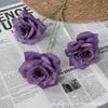 Flor de Rosa Diamante de Três Cabeças Mar de Flores Cachoeira Parede Decoração de Casamento Shopping Arranjo de Buquê Internacional Flores Artificiais