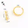 Anéis Banhados a Ouro Estilo Antigo no Atacado com um Toque de Luxo de Nicho, Deslumbrantes Cravejados de Diamantes, Luxo Leve, Versátil, Anel Aberto de Borboleta Ajustável