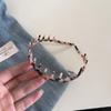 Diadema de Acetato Ondulada Dentada Estilo Coreano para Mujer, Versátil Diadema Antideslizante de Corona Alta para Lavarse la Cara Accesorio para el Cabello