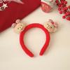 Lindo lazo de oso rojo para el pelo para mujer, para otoño e invierno, antideslizante, aro de presión, accesorios de felpa para el pelo 2024