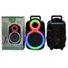 Novedad BT-2088 Audio Bluetooth Subwoofer Portátil para Exteriores de 8 Pulgadas con Micrófono Altavoz para Karaoke
