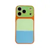 Funda de Teléfono Estilo Europeo y Americano, Bloques de Color Personalidad, Dopamina, Transformación Instantánea, Adecuada para iPhone 17 Pro Max, 18 Pro, Cobertura Total, 16/15