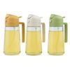Olla de Aceite Spray y Verter Doble Propósito Gran Capacidad Cocina Hogar No Colgante Olla de Aceite en Spray Vidrio Transparente Botella de Spray de Aceite Dos en Uno