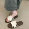 Primer Encuentro Sandalias de Moda de Temporada Zapatos de Mujer 2026 Verano Nuevo Estilo Coreano Retro Minimalista Versátil Casual Punta Abierta