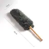 Plumero de Fibra Sin Forro Polvo Plumero de Polvo Limpieza del Hogar y Artefacto de Limpieza Madera de Haya Ligero y Fácil Almacenamiento