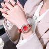 Reloj de cuarzo para mujer con incrustaciones de diamantes, tendencia de moda TikTok 2023, temperamento simple y combinable.