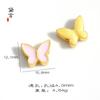 Dorado Arena Mariposa de Cuentas DIY Flor de Durazno Conejo de Durazno Pulsera Cuentas Sueltas Accesorios de Joyería Joyería con Elemento de Durazno Primavera