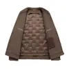 Chaqueta de lana de doble cara para hombre, estilo corto, business casual, con forro extraíble, adecuada para padres de mediana edad