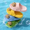 Pantuflas Infantiles con Forma de Tortuga Lindas Nuevo Estilo 2026 Unisex para Niños Verano Hogar Antideslizantes Baño Padre-Hijo Niños