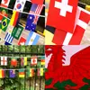 Banderines de cuerda de 32 equipos de la Copa del Mundo 2022 decoración de bar banderines colgantes banderines colgantes banderines para aficionados banderines de cuerda de la Copa del Mundo de Qatar
