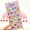 Calcomanías para niños Calcomanías 3D en relieve Espacio Flores Frutas Vestir Flores Ballena Amor Calcomanías de burbujas Calcomanías de recompensa para niños
