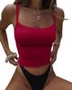 Roupas femininas europeias e americanas transfronteiriças Y2K 2024 Verão Amazon Independent Station Sexy Spice Girl Tight Short Sling Roupas Femininas