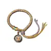 Pulsera Original Tejida a Mano con Nudo Vajra Thangka Ocho Deidades Guardianas Pulsera de Tara Verde Sala de Transmisión en Vivo