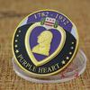 Fuente transfronteriza de medalla conmemorativa extranjera pintura a color relieve medalla Corazón Púrpura colección insignia metálica moneda de desafío