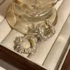 Brincos Geométricos Quadrados de Pérola da Moda com um Toque de Luxo, Temperamento Delicado e Doce, Acessórios de Orelha Suaves no Estilo Fada