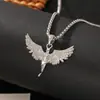 El Collar con Colgante de Ángel Cupido con Circonita Incrustada de Cobre Más Popular de Amazon Estilo Francés Diseño de Nicho Cadena para Clavícula de Moda