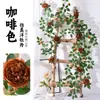 Enredaderas de Peonías Artificiales para Decoración de Paredes Florales de Jardín de Bodas, Flores de Seda, Vegetación Artificial, Enredaderas de Flores de Peonía Artificiales