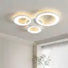 Lámpara de sala de estar transfronteriza lámpara de techo led Nórdica 2023 nueva lámpara de dormitorio de celebridad de Internet estilo crema simple moderno habitación