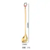Juego de Cucharas Navideñas Transfronterizas Cuchara para Remover Café Cuchara con Colgante Creativo Juego de Cubiertos para Postre Navideño Caja de Regalo
