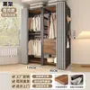 Perchero para Ropa de Uso Doméstico en el Dormitorio, Perchero Metálico de Pie, Combinación de Perchero para Vestidor, Armario Abierto Reforzado